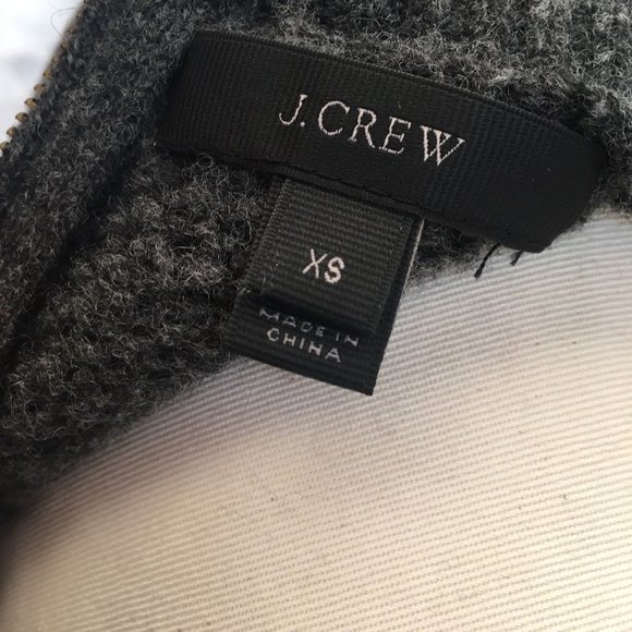 J. Crew Charcoal Gray Sweater with Light Blue Layer - Picture 6 of 7